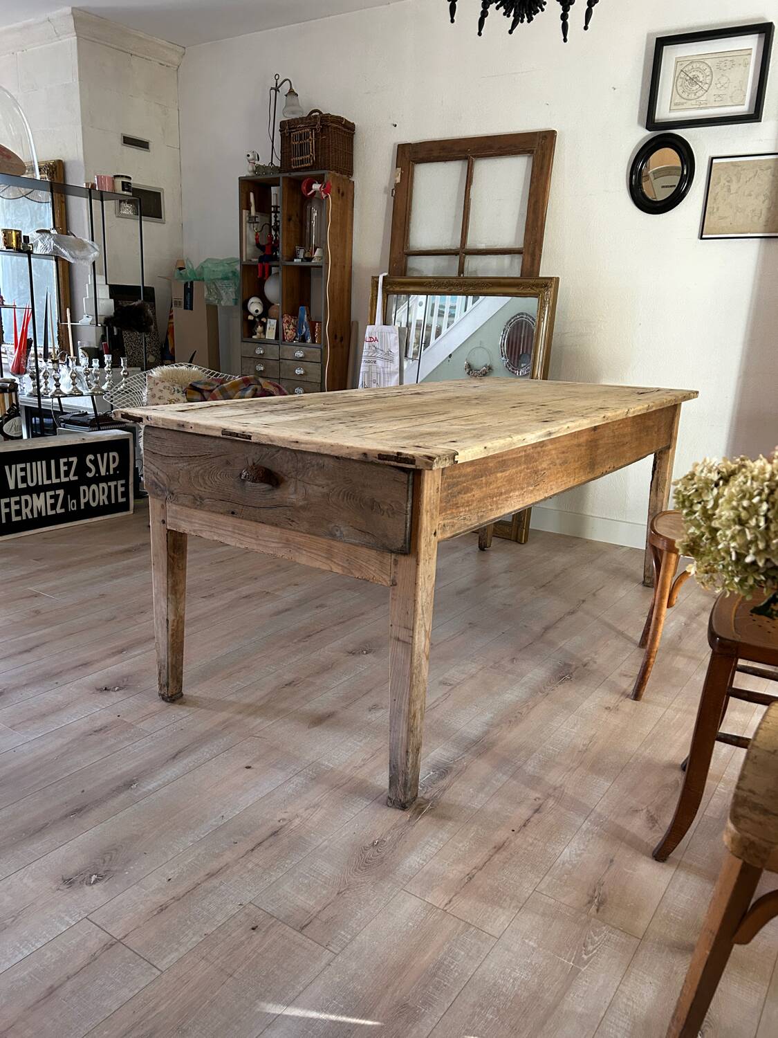 Large farm table