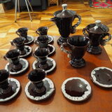 Tea set Vallauris signed Marius Giuge