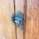 Vintage Parisian sideboard in natural oak