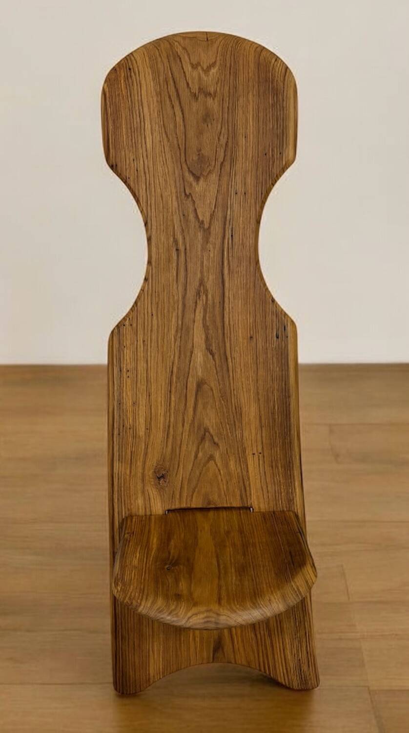 African chair in solid oak