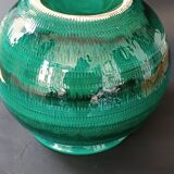 Round ceramic planter Rimini Bright Green Aldo Londi Bitossi 1970