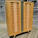 Oak and Rattan wardrobe