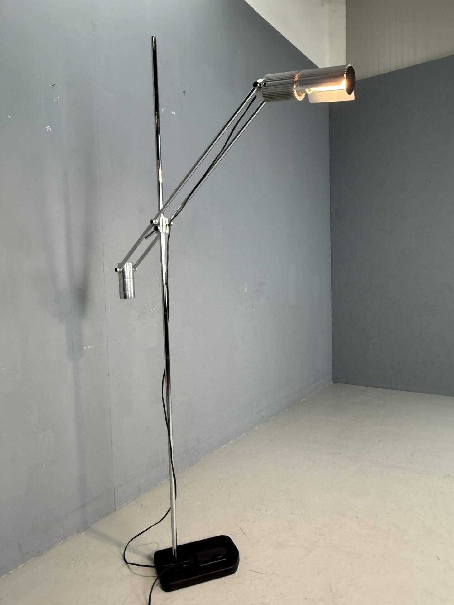 Haloprofil 8008 floor lamp by Viktor Frauenknecht for Swiss Lamps, 1970s