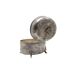 Art Deco sugar bowl, silver-plated brass, Fraget, Poland, 1920s.