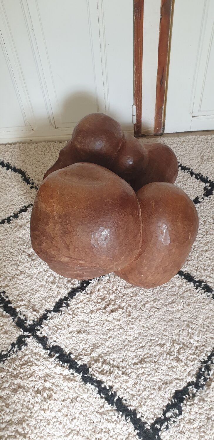 Abstract wooden sculpture