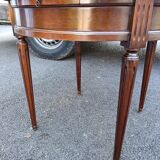 Table bouillotte style Louis XVI marble top