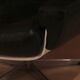 Space Age Lounge Chair, White Lacquer, Leather, Reptile Look, Germany, 1970s