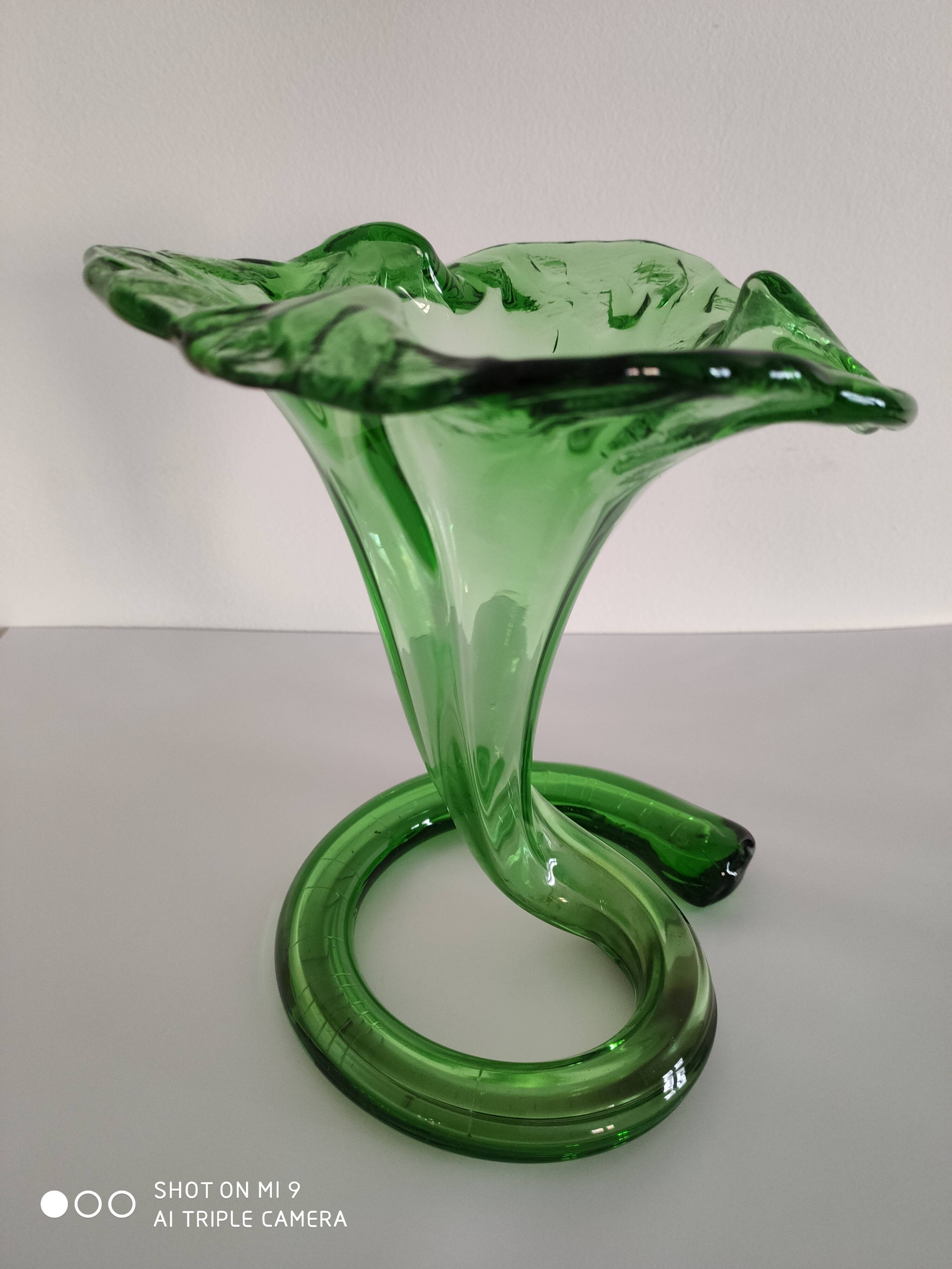 Blown glass vase