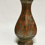 Vase en bronze émaillé
