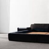 Cadre de lit en daim par Roche Bobois, années 1970