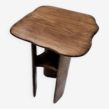 Solid oak side table