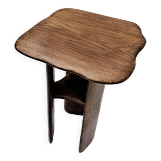 Solid oak side table