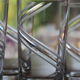 6 large engraved crystal glasses signed