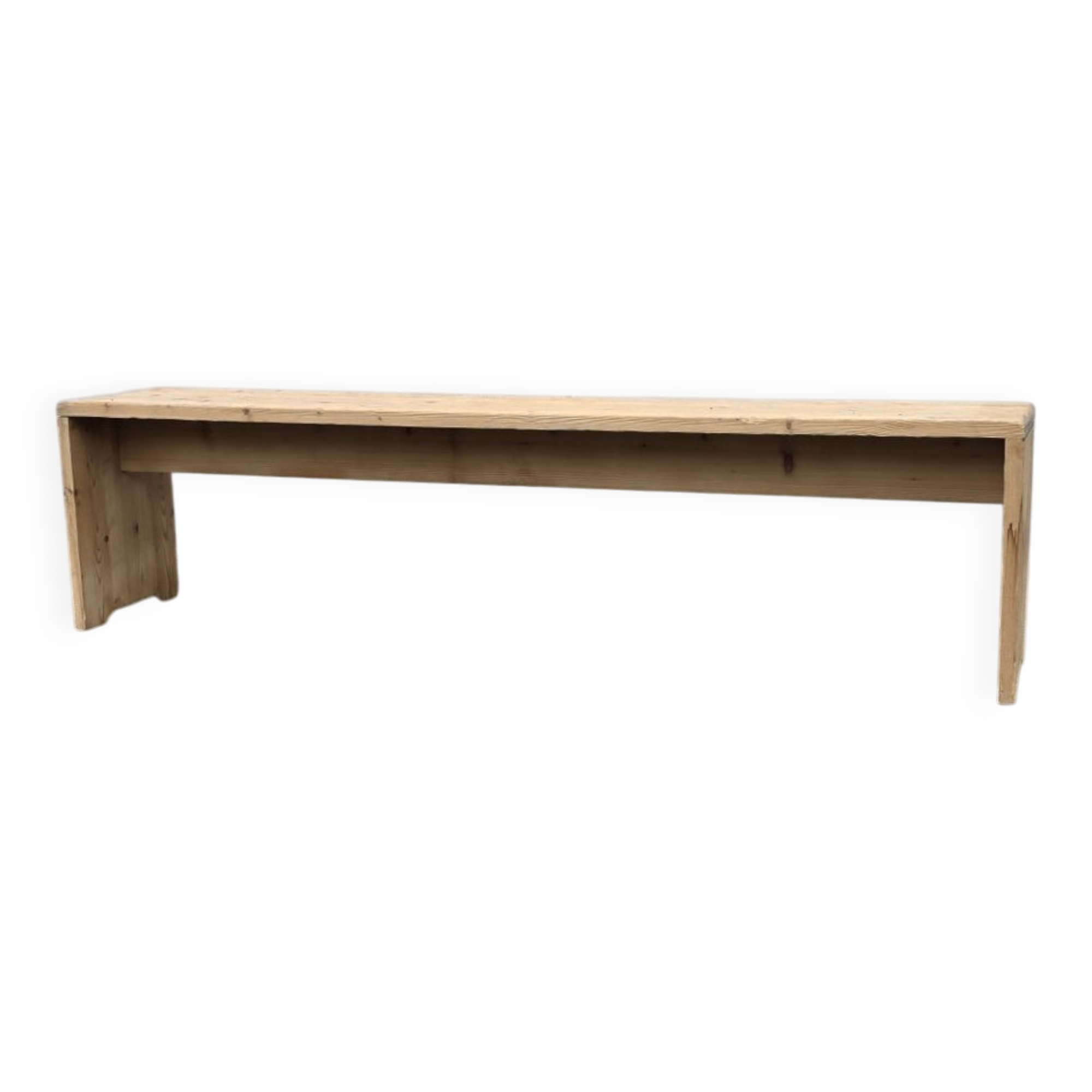 Banc Méribel en pin massif par Charlotte Perriand, France, 1970