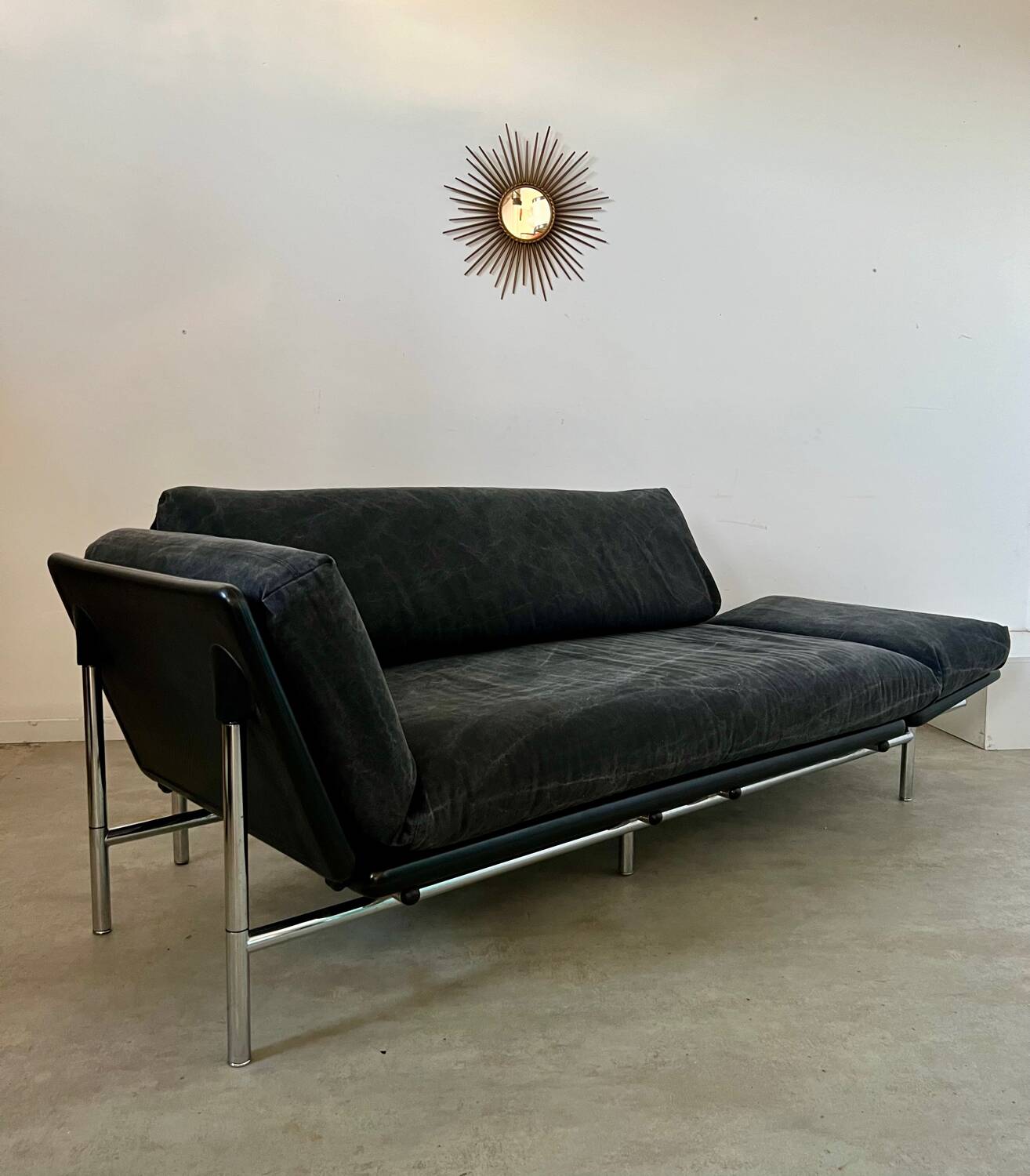 Vintage 2/3 seater sofa "Rataplan" Italian design Roberto Tapinassi for Dema modular