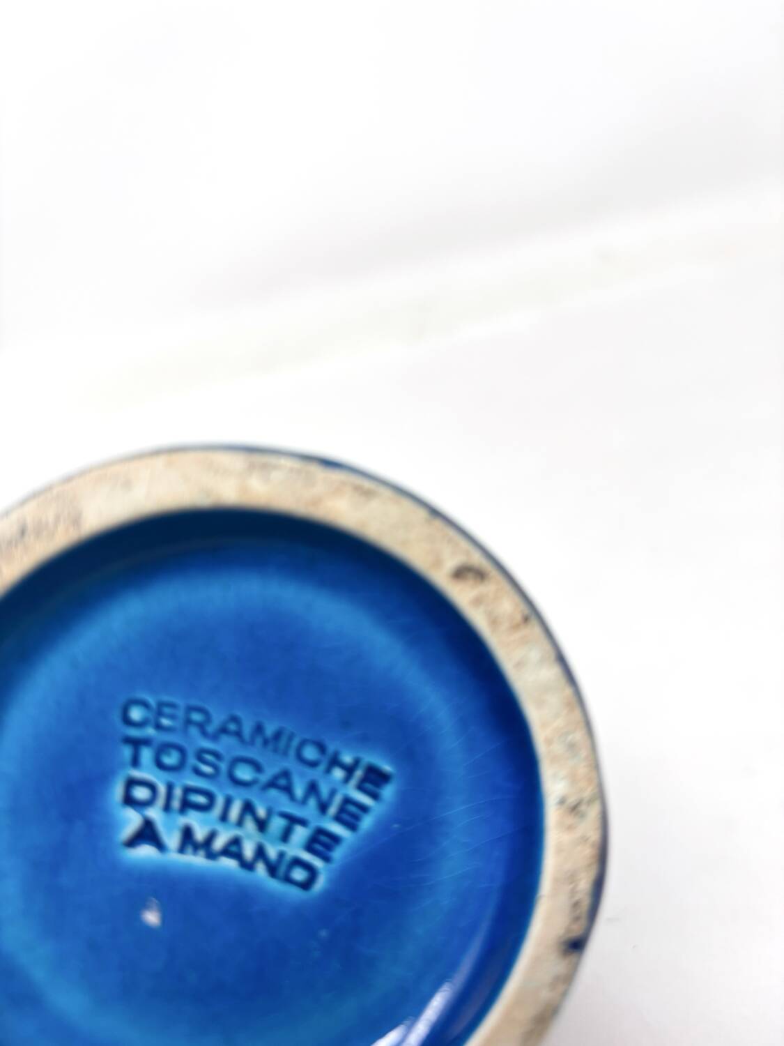 Bitossi blue ceramic vase