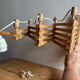 Vintage Scandinavian scissors wall light