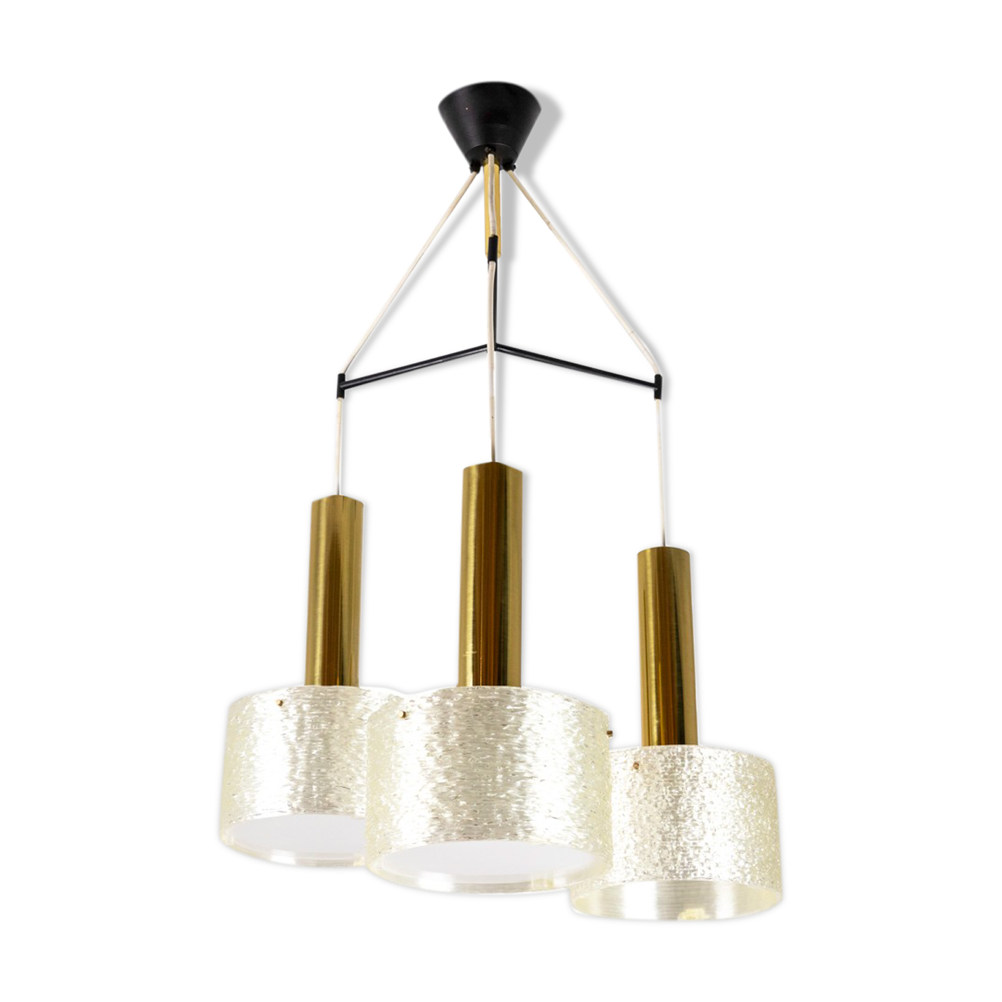 Suspension in granite resin and gilded brass, 1950s
