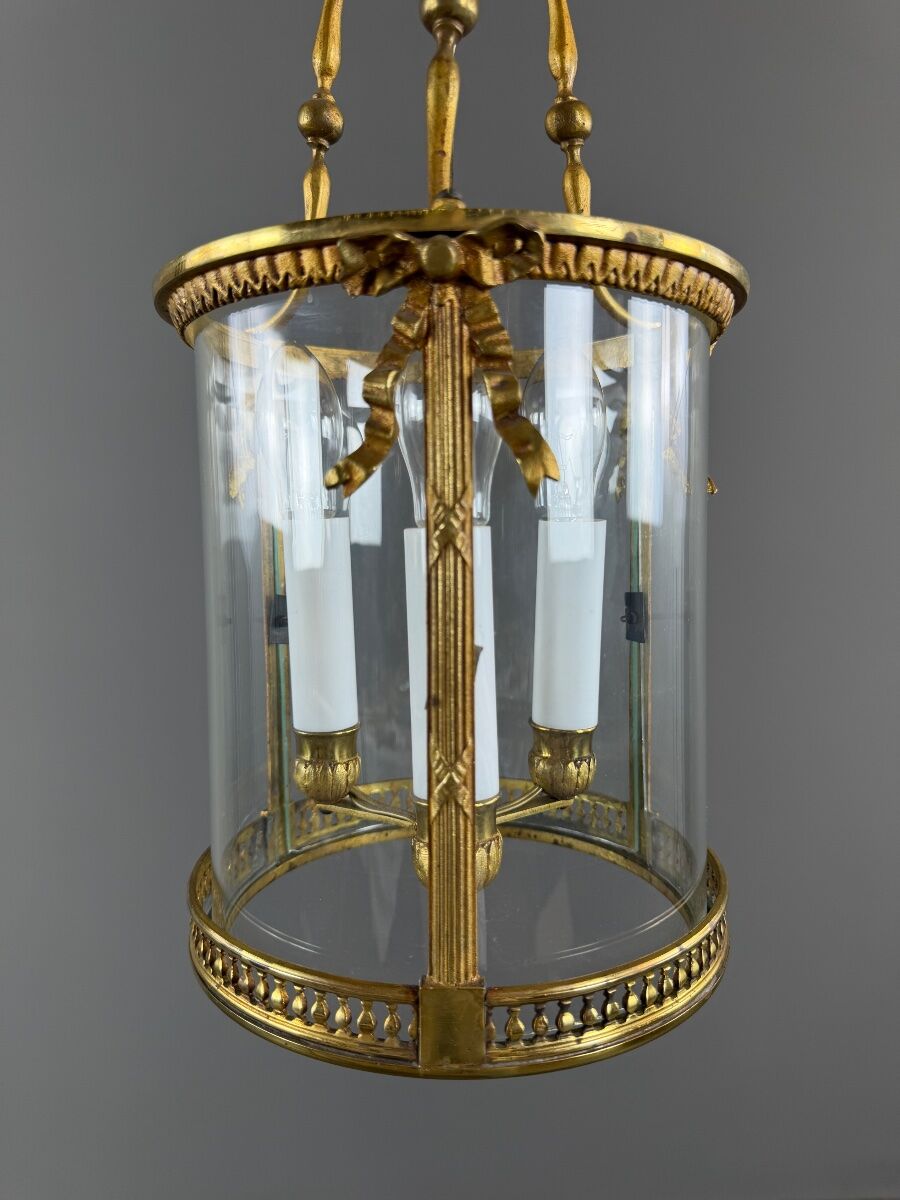 Golden bronze lantern, 20th century