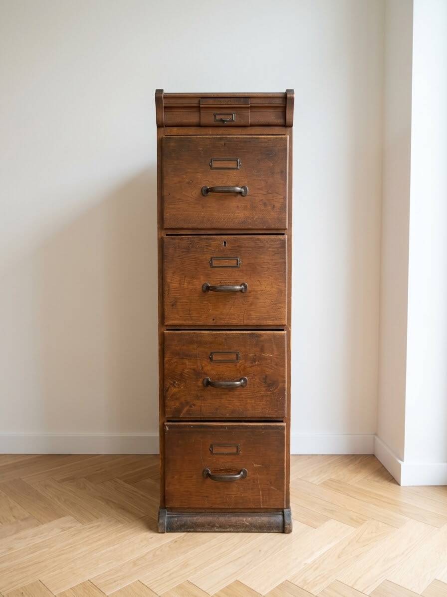 Meuble classeur à tiroirs ancien