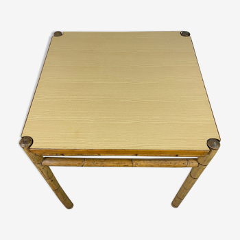 Bamboo dining table with formica top