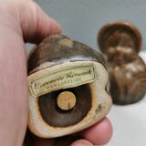 Salt and pepper shaker set in ceramic from Danish Løvemose 1970s.