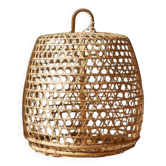Vintage handmade Scandinavian bohemian country rooster cage lamp