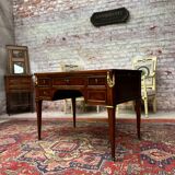 Flat desk of mahogany lady period Louis XVI, XVIIIth century