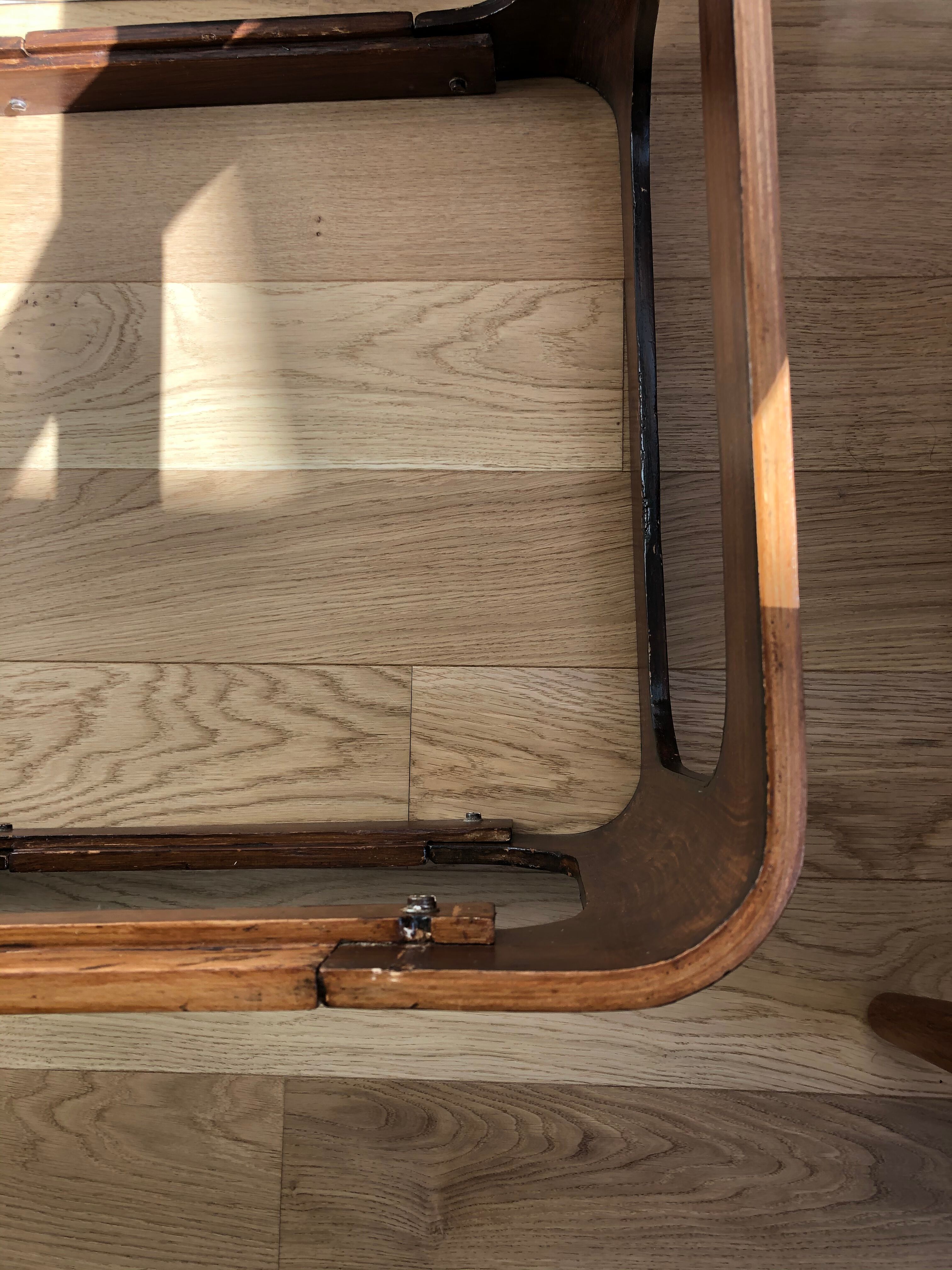 70's teak and ceramic coffee table