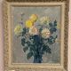 Original Swedish Oil on Panel – “Chrysanthemums” by Max Hellberg – Signed – Vintage & Framed – 68 × 58 cm (26.8" × 22.8")