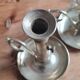 Pair of brass candle holders