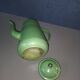 Green enameled coffee pot
