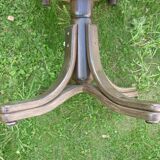 Swivel leather armchair