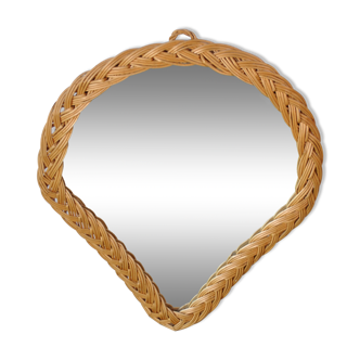 Rattan mirror 1970