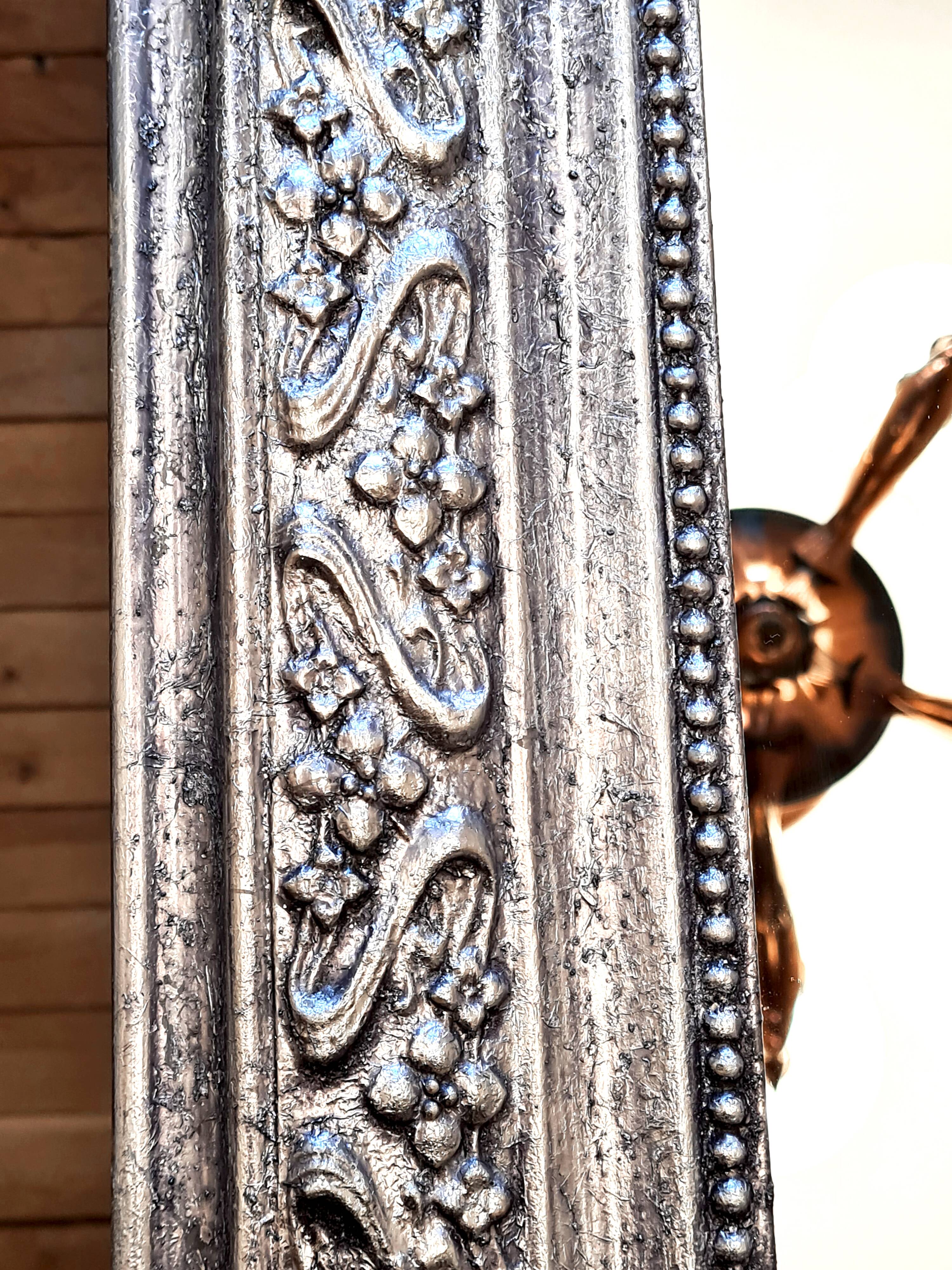 Antique Louis-Philippe mirror "Sidonie" – Art Nouveau decor