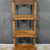 Small solid walnut shelf unit – 1900