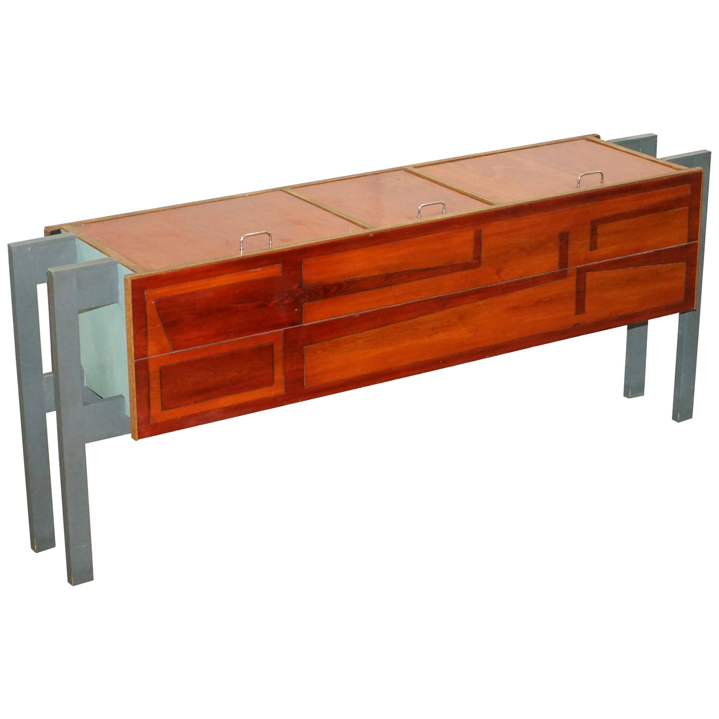 Unique Custom Modern Buffet with Doors Opening Upwards