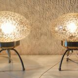 Pair of vintage 1980s Medusa lamps