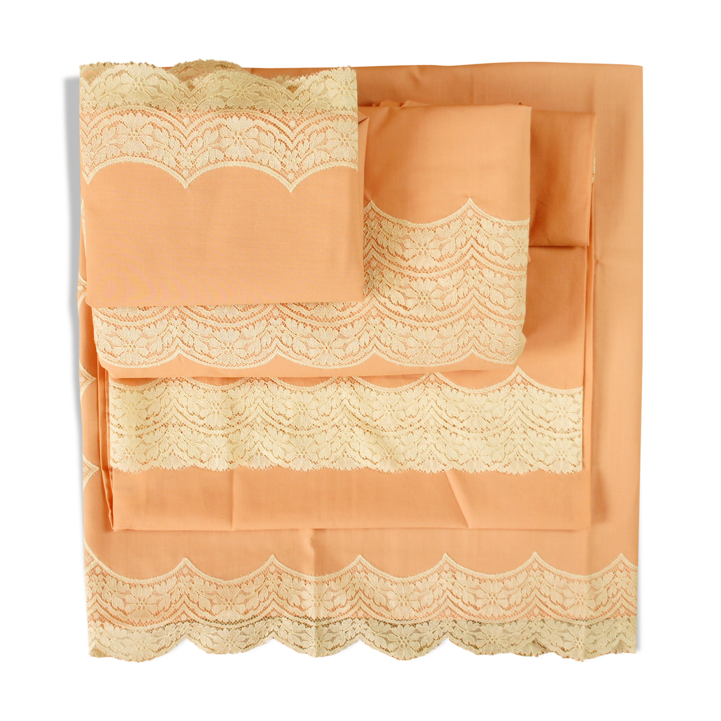 Tergal -lace bed adornment