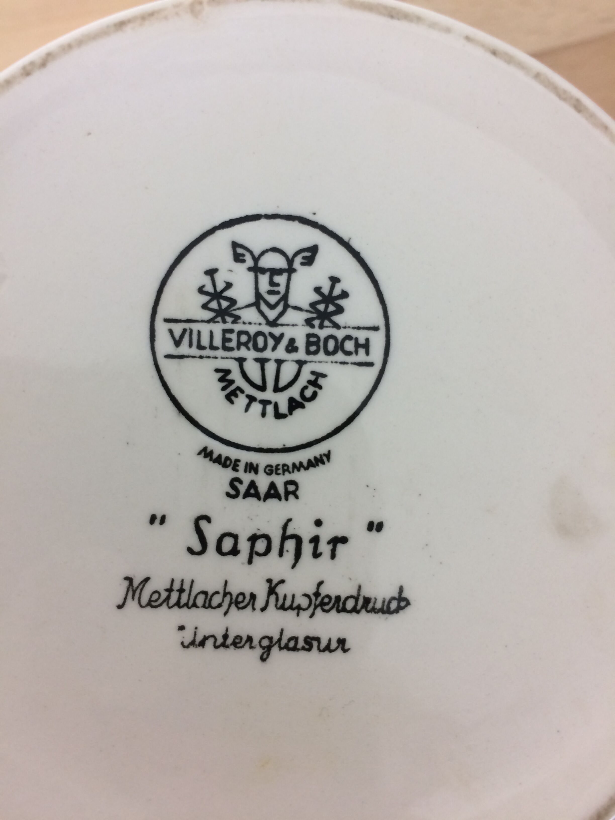 Milk pot and sugar model Sapphire de Villeroy - Boch, ceramics