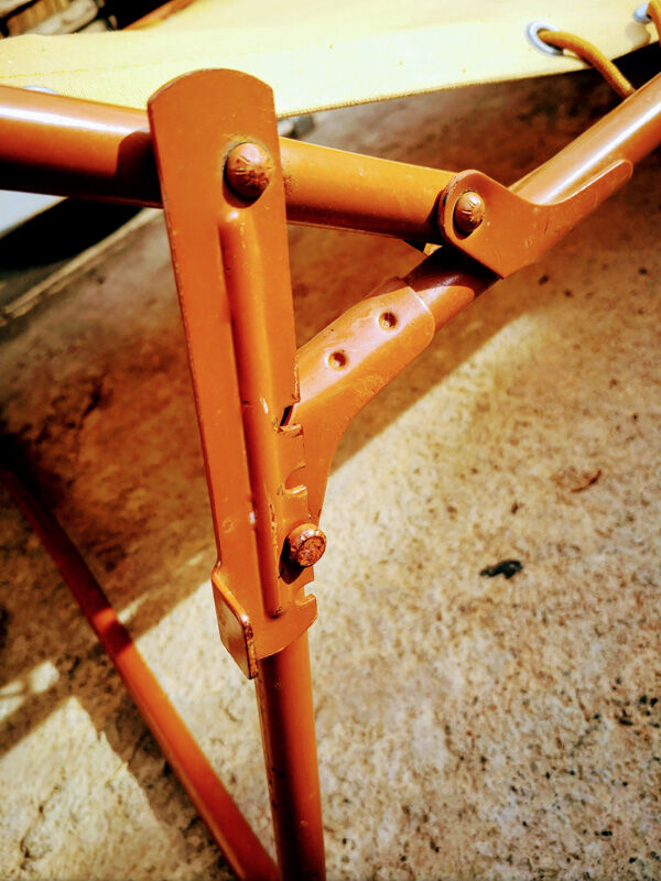 Pair of vintage camp beds