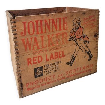 Johnnie Walker wooden crate
