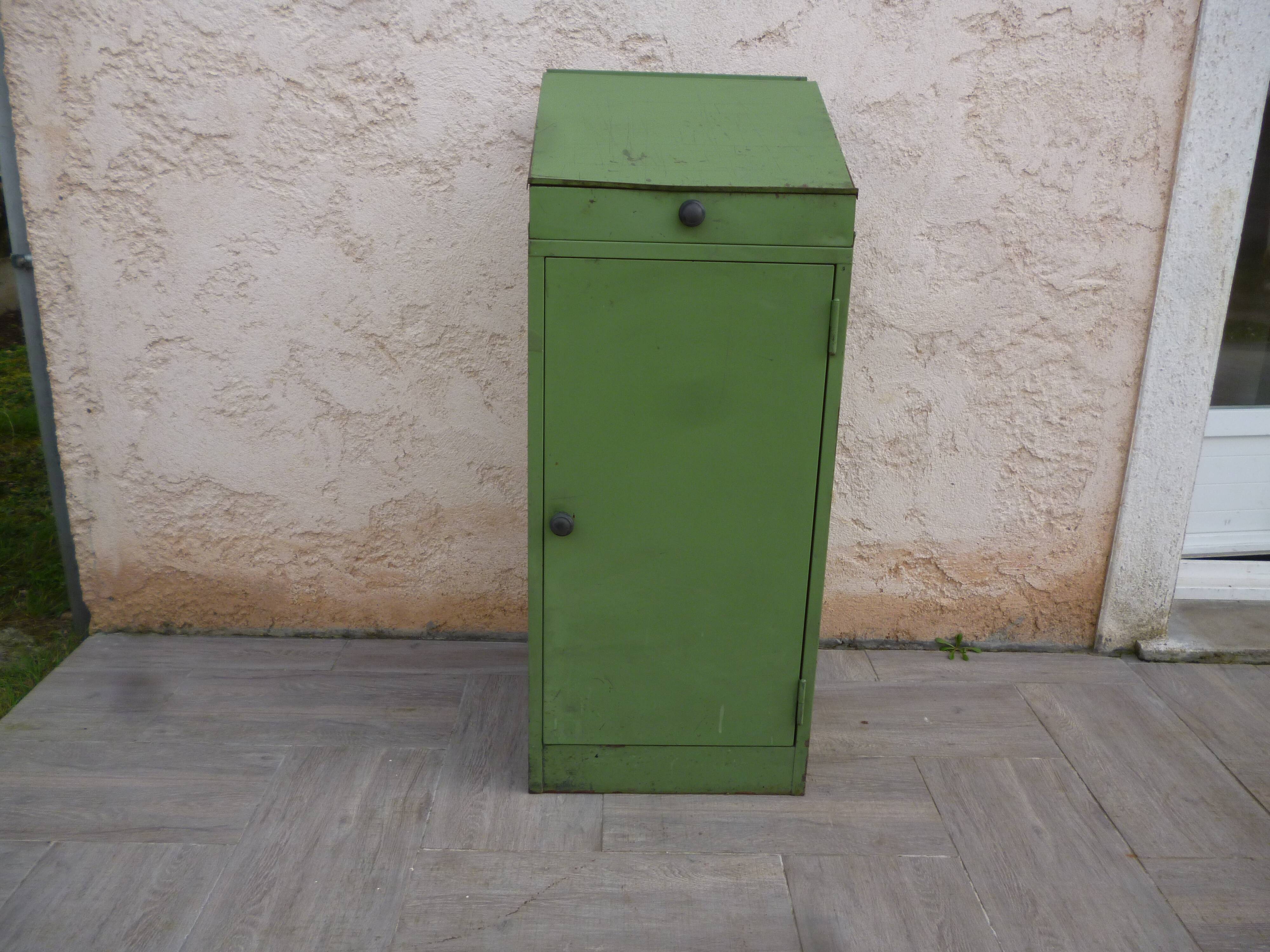 Vintage typographer's furniture separable in two parts