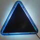 Lampe triangulaire bleue Ottika par Daniels