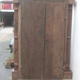 Porte Indienne Ancienne en Vieux Teck