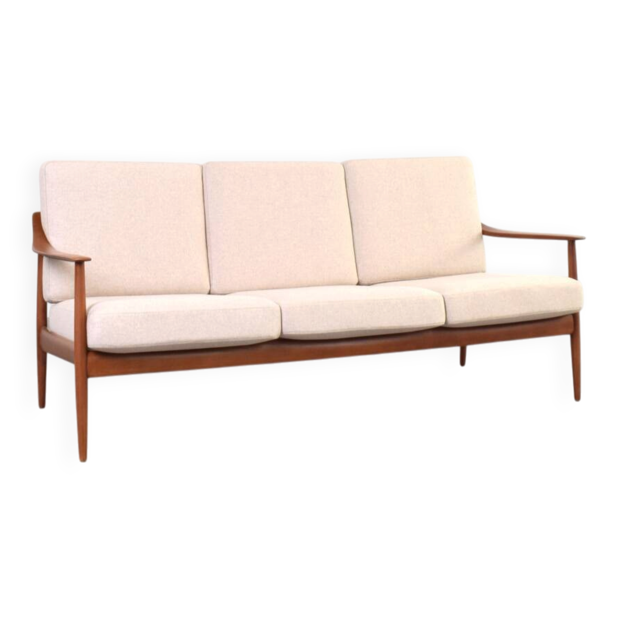Mid-Century Teak Sofa from Knoll Antimott, 1960s.