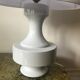 Vintage lamp 1970 in white ceramic