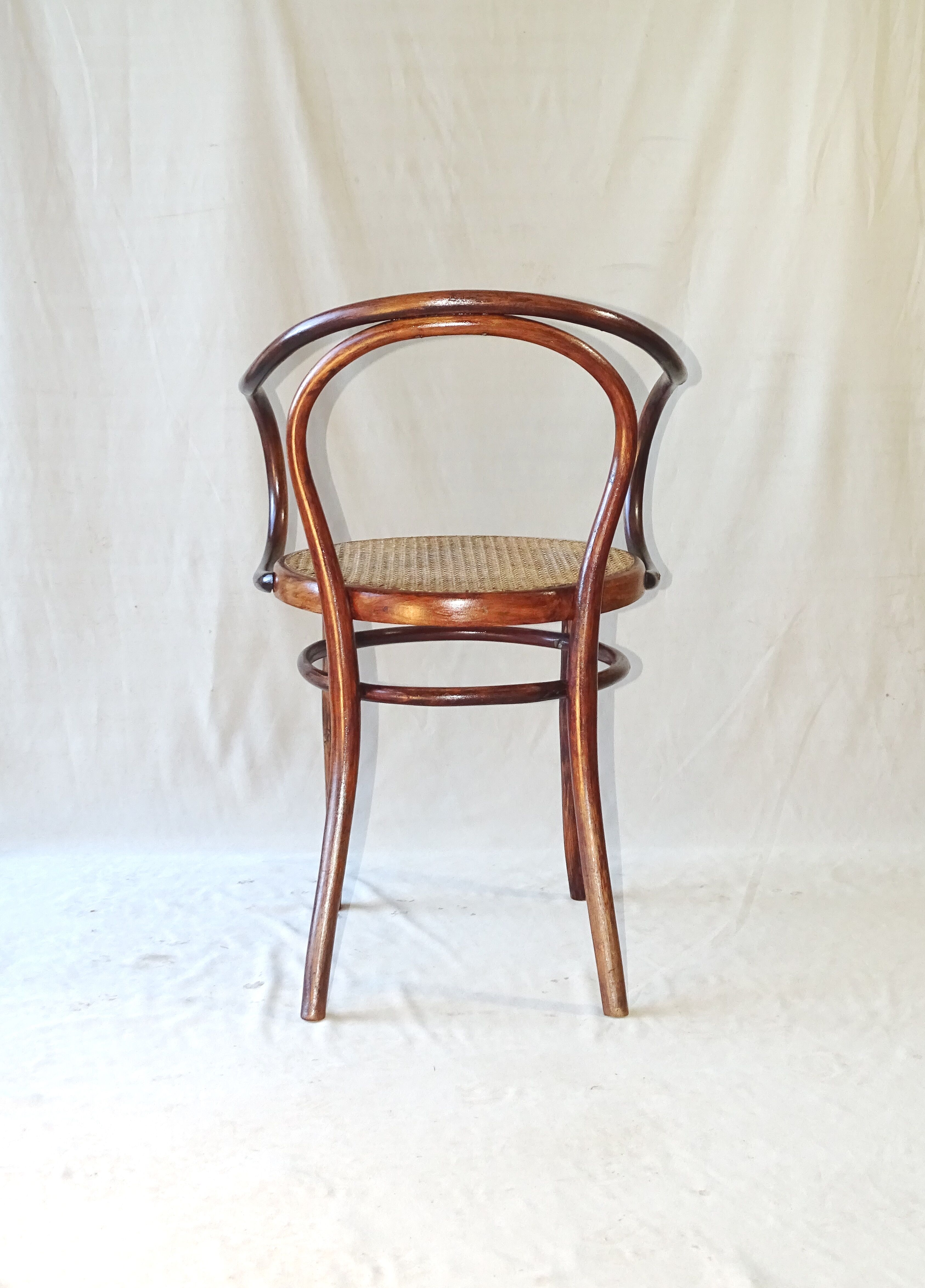 Armchair B9 Le Corbusier from 1910 by Kohn, Cannage neuf