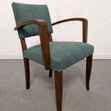 Pair of art deco style bridge armchairs