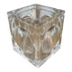 Cube pencil holder in crystal signed Baccarat — Eye Collection, France